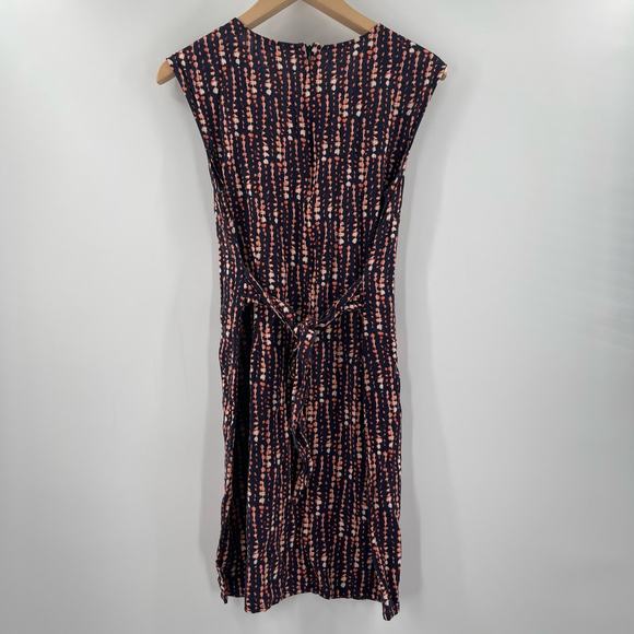 H BY HALSTON Dress Size Extra Small Linen Blend Wrap Sash Tie Waist Sleeveless - Picture 15 of 15